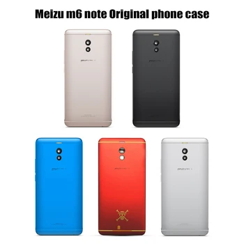 оригинальный корпус m6 note для Meizu M6 Note, металлическая задняя крышка аккумулятора, запасные части для мобильного телефона, чехол + кнопки, объектив